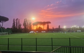 Impianto sportivo in via Salaria a Roma (foto di Daniele Lorenzetti). Impianto sportivo in via Salaria a Roma (foto di Daniele Lorenzetti).