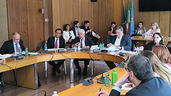 Audizione commissione speciale Grandi eventi, PNRR sala Etruschi