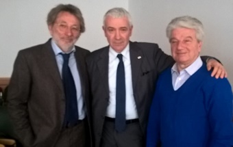 Da sinistra: il componente del Corecom lessandro Coloni, il presidente Petrucci, e il componente Domenico Campana.