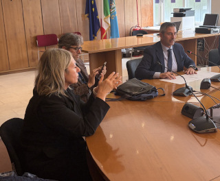 Da destra, il presidente Tripodi e i due dirigenti della Asl intervenuti nell'audizione di oggi. Da destra, il presidente Tripodi e i due dirigenti della Asl intervenuti nell'audizione di oggi.