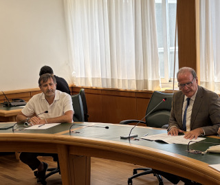 Da sinistra, il consigliere Valeriani e il presidente Mitrano.