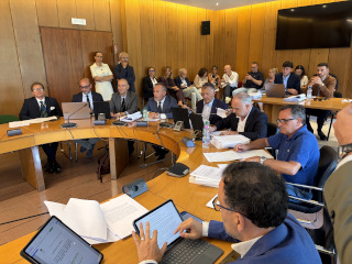 La seduta della commissione.
