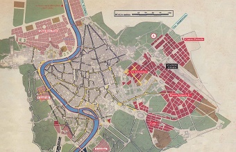 La cartografia del piano regolatore di Roma del 1883 (Piano Viviani).
