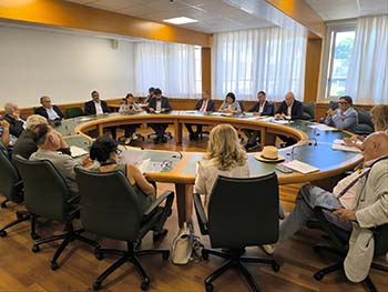 Settima commissione audizione in sala Latini