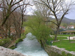 L'Aniene in provincia di Frosinone.