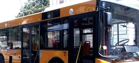 Un autobus del trasporto pubblico locale.