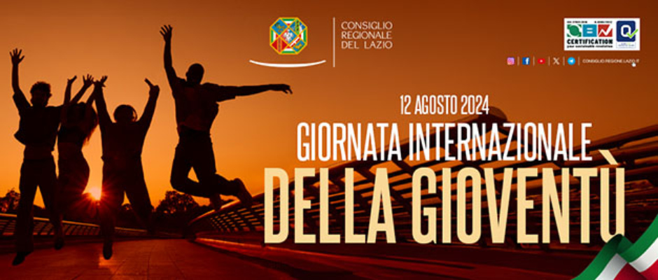 12 AGOSTO 2024 Giornata Internazionale della Giovent