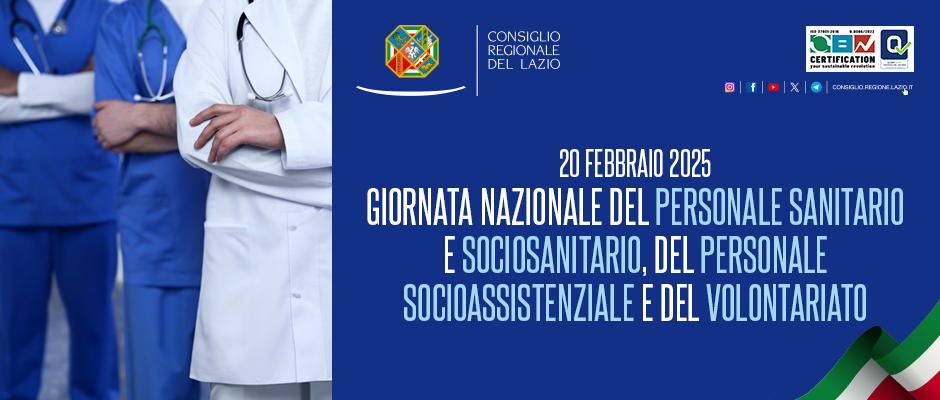 Giornata nazionale del personale sanitario e sociosanitario, del personale socioassistenziale e del volontariato