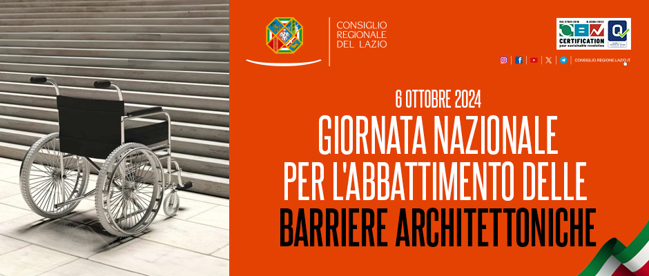 Giornata nazionale per l'abbattimento delle Barriere Architettoniche