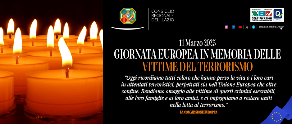 Giornata europea in memoria delle vittime del terrorismo