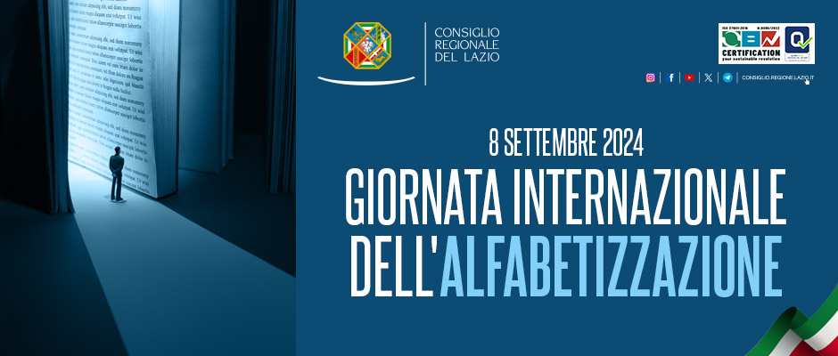 8 SETTEMBRE 2024 Giornata internazionale dell'alfabetizzazione