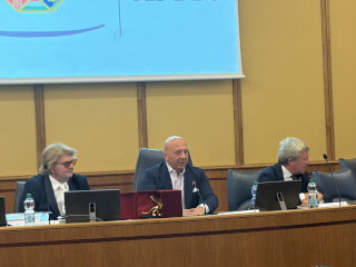 Di sinistra, Sileno Candelaresi e il vicepresidente Cangemi.