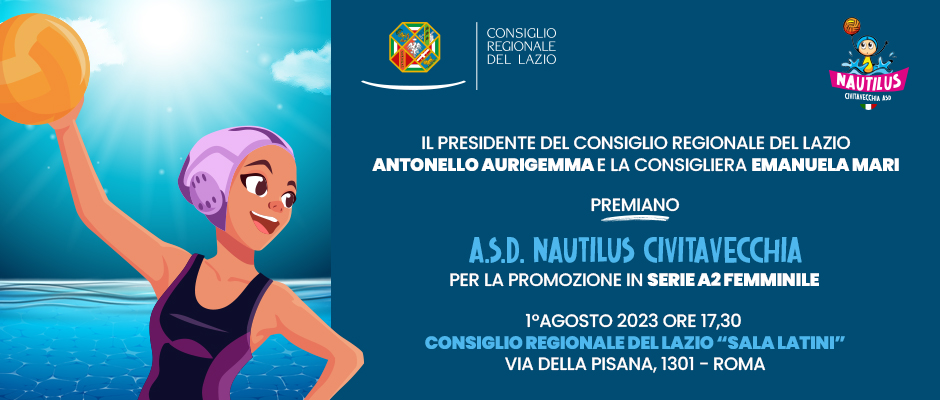 1 agosto 2023: Premiazione A.S.D Nautilus Civitavecchia 