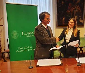 Rettore Lumsa Francesco Bonini e Monica Sansoni Garante Infanzia